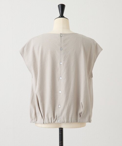 BEARDSLEY（ビアズリー）の「リネン裾ドロストブラウス（シャツ/ブラウス・レディース・ブラック/グレー/ベージュ・FREE）」の5枚目の写真