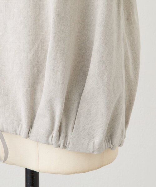 BEARDSLEY（ビアズリー）の「リネン裾ドロストブラウス（シャツ/ブラウス・レディース・ブラック/グレー/ベージュ・FREE）」の16枚目の写真