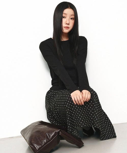 3.3 Field Trip (3.3フィールドトリップ)の「3.3 Field Trip/ドットスカート(スカート・レディース・ブルー/ブラック・FREE)」の7枚目の写真