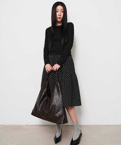 3.3 Field Trip (3.3フィールドトリップ)の「3.3 Field Trip/ドットスカート(スカート・レディース・ブルー/ブラック・FREE)」の8枚目の写真