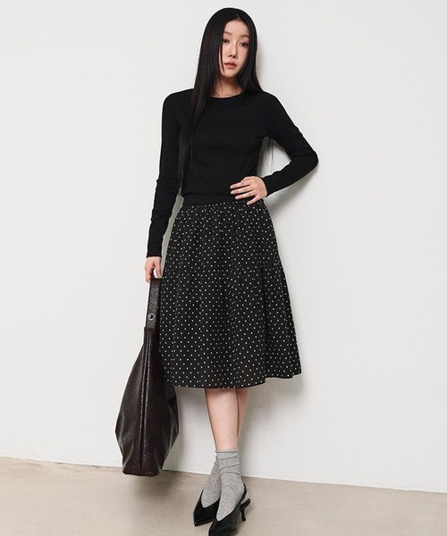 3.3 Field Trip (3.3フィールドトリップ)の「3.3 Field Trip/ドットスカート(スカート・レディース・ブルー/ブラック・FREE)」の9枚目の写真