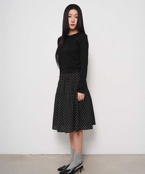 3.3 Field Trip (3.3フィールドトリップ)の「3.3 Field Trip/ドットスカート(スカート・レディース・ブルー/ブラック・FREE)」の11枚目の写真