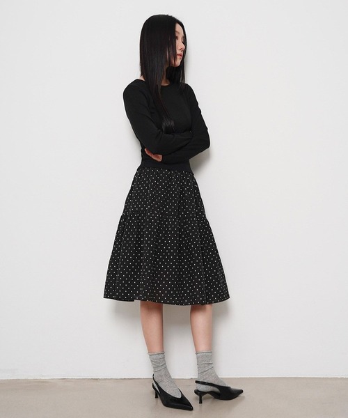 3.3 Field Trip (3.3フィールドトリップ)の「3.3 Field Trip/ドットスカート(スカート・レディース・ブルー/ブラック・FREE)」の12枚目の写真