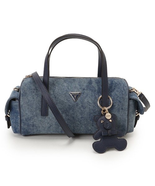 Guess(ゲス)の「KASSIE Small Box Satchel(ハンドバッグ・レディース・インディゴブルー・ONE SIZE)」の1枚目の写真