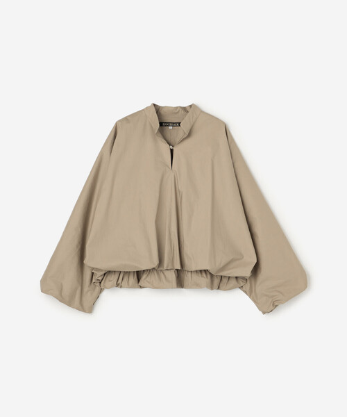 HAVERSACK（ハバーザック）の「HAVERSACK | スタンドカラー 長袖バルーンシャツ WOMEN（シャツ/ブラウス・レディース・ホワイト/ベージュ・0）」の9枚目の写真