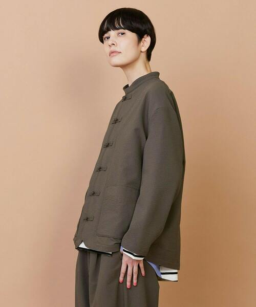 FRAPBOIS（フラボア）の「サッカー ジャケット（ブルゾン・レディース・カーキ/ブラック・1/2）」の22枚目の写真