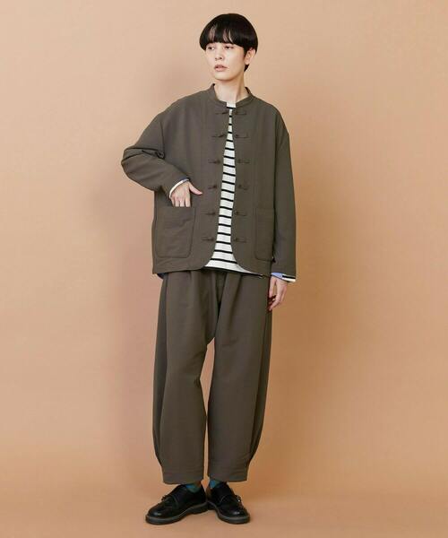 FRAPBOIS（フラボア）の「サッカー ジャケット（ブルゾン・レディース・カーキ/ブラック・1/2）」の17枚目の写真