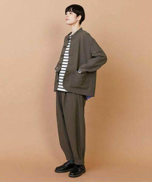 FRAPBOIS（フラボア）の「サッカー ジャケット（ブルゾン・レディース・カーキ/ブラック・1/2）」の16枚目の写真