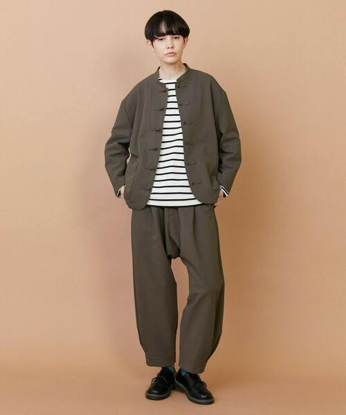 FRAPBOIS（フラボア）の「サッカー ジャケット（ブルゾン・レディース・カーキ/ブラック・1/2）」の15枚目の写真