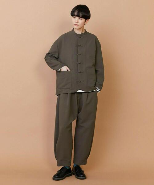 FRAPBOIS（フラボア）の「サッカー ジャケット（ブルゾン・レディース・カーキ/ブラック・1/2）」の14枚目の写真