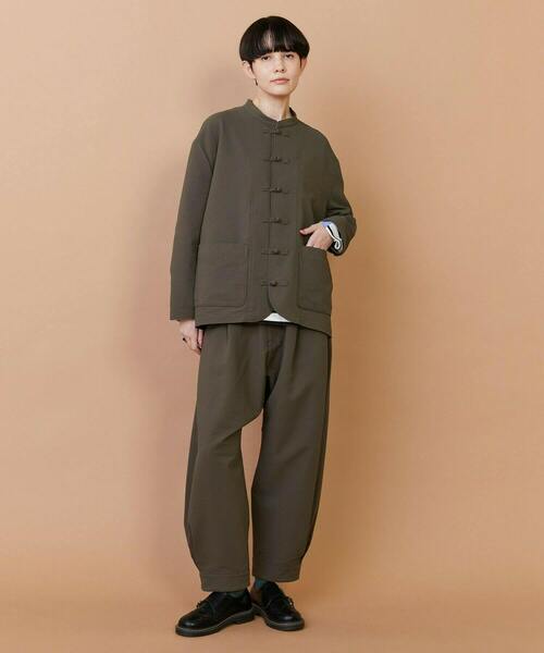 FRAPBOIS（フラボア）の「サッカー ジャケット（ブルゾン・レディース・カーキ/ブラック・1/2）」の12枚目の写真