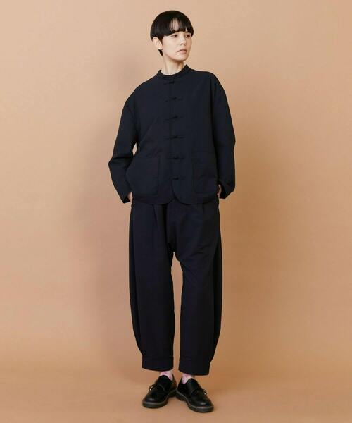 FRAPBOIS（フラボア）の「サッカー ジャケット（ブルゾン・レディース・カーキ/ブラック・1/2）」の8枚目の写真