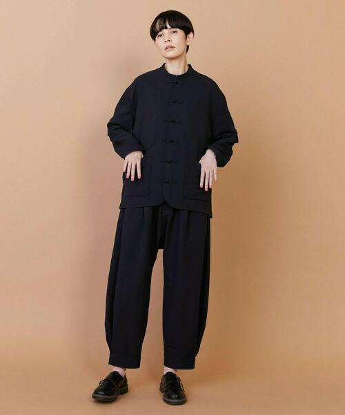 FRAPBOIS（フラボア）の「サッカー ジャケット（ブルゾン・レディース・カーキ/ブラック・1/2）」の7枚目の写真