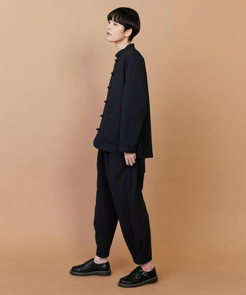 FRAPBOIS（フラボア）の「サッカー ジャケット（ブルゾン・レディース・カーキ/ブラック・1/2）」の6枚目の写真