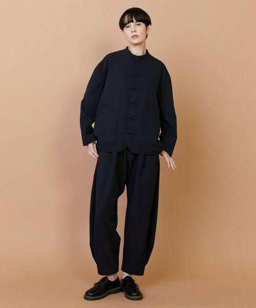 FRAPBOIS（フラボア）の「サッカー ジャケット（ブルゾン・レディース・カーキ/ブラック・1/2）」の3枚目の写真