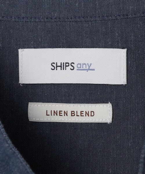SHIPS any(シップス エニィ)の「SHIPS any:〈洗濯機可能〉コットン/リネン 7分袖 バンドカラー ポケット シャツ◇(シャツ/ブラウス・メンズ・ナチュラル/チャコールグレー/ブルー/ネイビー/オリーブ・X-LARGE/LARGE/MEDIUM/SMALL)」の13枚目の写真
