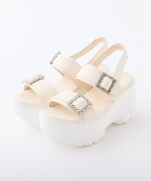 one after another NICE CLAUP | ビジューバックルスポーツサンダル(サンダル)