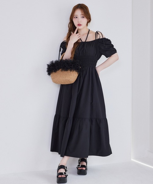 one after another NICE CLAUP（ワンアフターアナザーナイスクラップ）の「ビジューバックルスポーツサンダル（サンダル・レディース・ブラック/アイボリー・SMALL/LARGE/MEDIUM）」の3枚目の写真