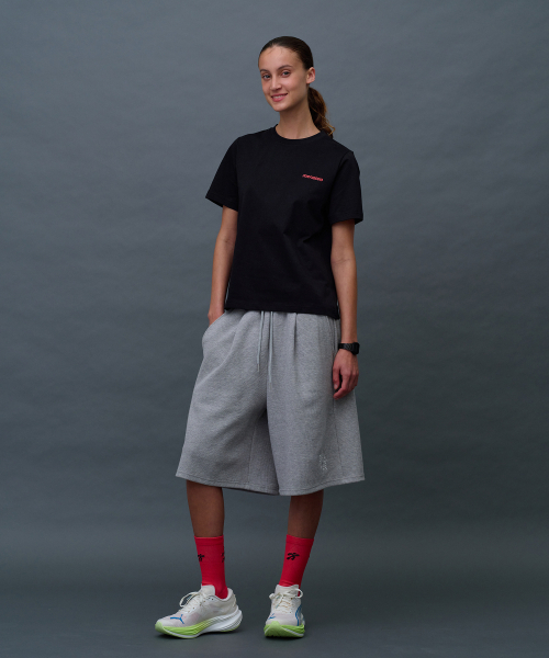 MENASOO（ミナス）の「Waffle Sweat Training Bermuda Pants（その他パンツ・レディース・スカイブルー/ブラック/ミックスグレー・F）」の7枚目の写真