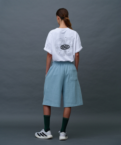 MENASOO（ミナス）の「Waffle Sweat Training Bermuda Pants（その他パンツ・レディース・スカイブルー/ブラック/ミックスグレー・F）」の16枚目の写真