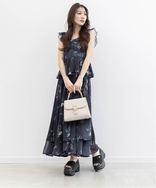 RANDA(ランダ)の「【SUSTAINABLE】ニットボリュームソールサンダル(サンダル・レディース・ブラック/アイボリー/ブルー・LL/L/M/S)」の15枚目の写真