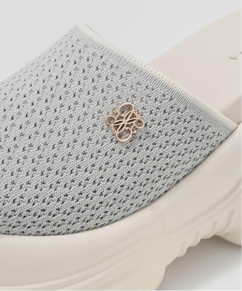 RANDA(ランダ)の「【SUSTAINABLE】ニットボリュームソールサンダル(サンダル・レディース・ブラック/アイボリー/ブルー・LL/L/M/S)」の5枚目の写真