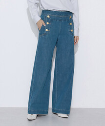 COMME CA Wardrobe（コムサワードローブ）の「11ozストレッチデニム セーラーデニムパンツ（デニムパンツ）」
