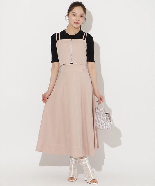 WILLSELECTION(ウィルセレクション)の「【セットアップ対応】フロントZIPデニムビスチェ(その他トップス・レディース・ブラック/ミント/ネイビー/ピンク・FREE)」の10枚目の写真
