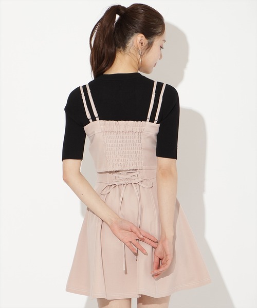 WILLSELECTION(ウィルセレクション)の「【セットアップ対応】フロントZIPデニムビスチェ(その他トップス・レディース・ブラック/ミント/ネイビー/ピンク・FREE)」の6枚目の写真