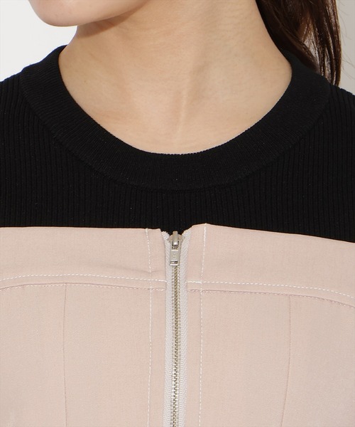 WILLSELECTION(ウィルセレクション)の「【セットアップ対応】フロントZIPデニムビスチェ(その他トップス・レディース・ブラック/ミント/ネイビー/ピンク・FREE)」の7枚目の写真