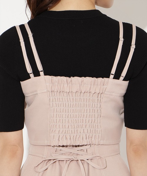 WILLSELECTION(ウィルセレクション)の「【セットアップ対応】フロントZIPデニムビスチェ(その他トップス・レディース・ブラック/ミント/ネイビー/ピンク・FREE)」の8枚目の写真
