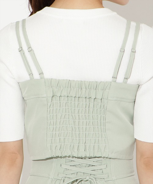 WILLSELECTION(ウィルセレクション)の「【セットアップ対応】フロントZIPデニムビスチェ(その他トップス・レディース・ブラック/ミント/ネイビー/ピンク・FREE)」の14枚目の写真