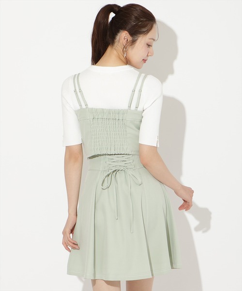 WILLSELECTION(ウィルセレクション)の「【セットアップ対応】フロントZIPデニムビスチェ(その他トップス・レディース・ブラック/ミント/ネイビー/ピンク・FREE)」の12枚目の写真