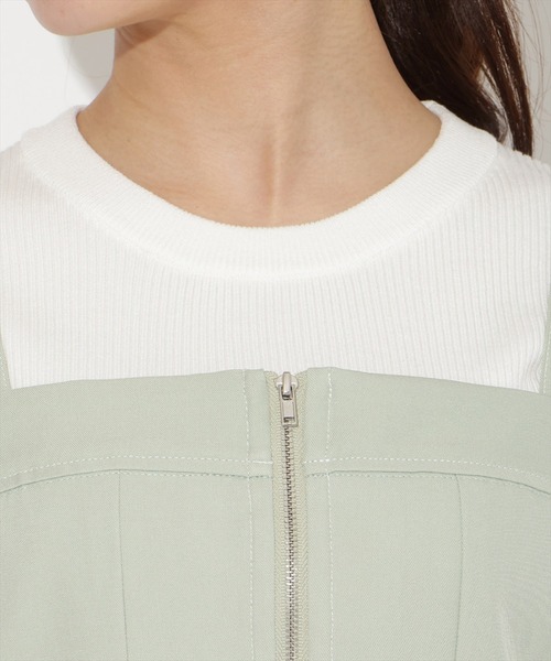 WILLSELECTION(ウィルセレクション)の「【セットアップ対応】フロントZIPデニムビスチェ(その他トップス・レディース・ブラック/ミント/ネイビー/ピンク・FREE)」の13枚目の写真
