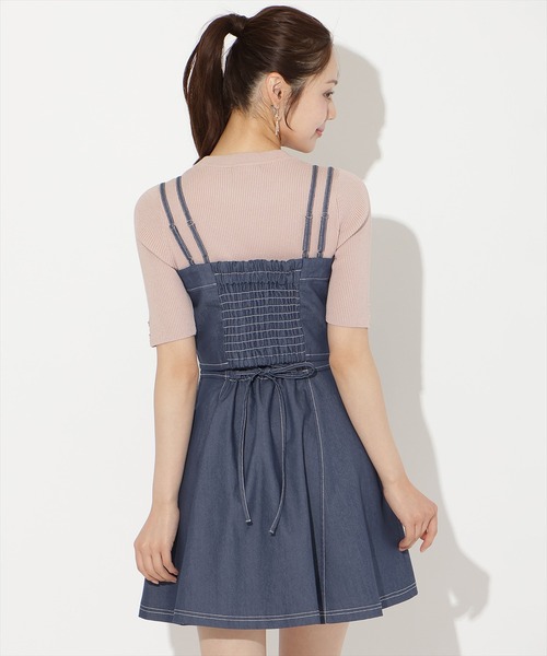WILLSELECTION(ウィルセレクション)の「【セットアップ対応】フロントZIPデニムビスチェ(その他トップス・レディース・ブラック/ミント/ネイビー/ピンク・FREE)」の21枚目の写真