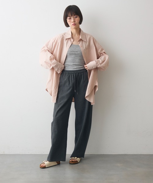 full/fill.（フルフィル）の「easy carve sweat pants / イージーカーブスウェットパンツ（スウェットパンツ・レディース・ダークグレー/グレー・FREE）」の15枚目の写真