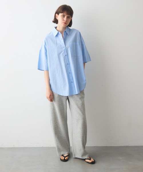full/fill.（フルフィル）の「easy carve sweat pants / イージーカーブスウェットパンツ（スウェットパンツ・レディース・ダークグレー/グレー・FREE）」の6枚目の写真