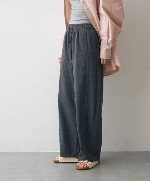 full/fill.（フルフィル）の「easy carve sweat pants / イージーカーブスウェットパンツ（スウェットパンツ・レディース・ダークグレー/グレー・FREE）」の12枚目の写真