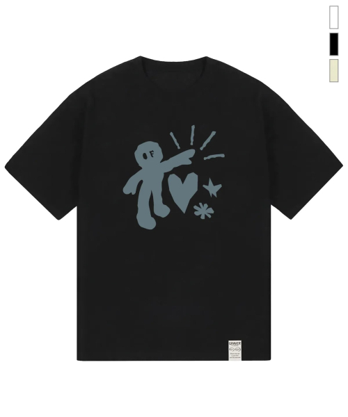 GRAVER（グレーバー）の「[ユニセックス]TAKE CARE 半袖Tシャツ_3カラー（Tシャツ/カットソー・レディース・ベージュ/ブラック/ホワイト・LARGE/SMALL/MEDIUM/X-LARGE）」の4枚目の写真