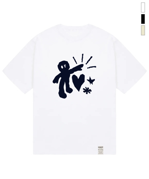GRAVER（グレーバー）の「[ユニセックス]TAKE CARE 半袖Tシャツ_3カラー（Tシャツ/カットソー・レディース・ベージュ/ブラック/ホワイト・LARGE/SMALL/MEDIUM/X-LARGE）」の5枚目の写真
