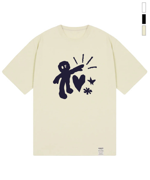 GRAVER（グレーバー）の「[ユニセックス]TAKE CARE 半袖Tシャツ_3カラー（Tシャツ/カットソー・レディース・ベージュ/ブラック/ホワイト・LARGE/SMALL/MEDIUM/X-LARGE）」の6枚目の写真