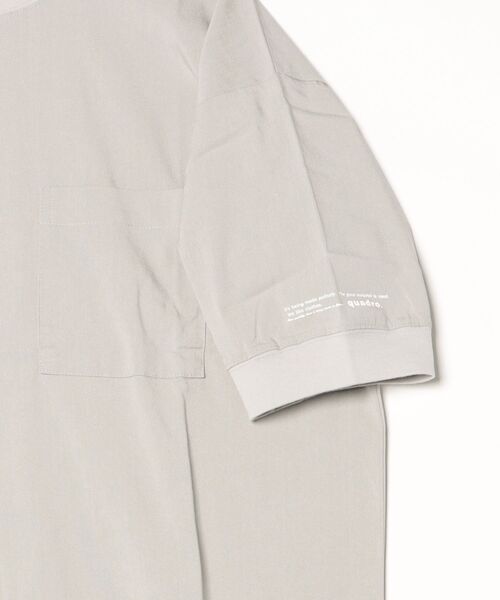 quadro（クオドロ）の「アサレチックポケ付プルオーバー（Tシャツ/カットソー・メンズ・オフホワイト/グレー/ブルー/チャコール・MEDIUM）」の5枚目の写真