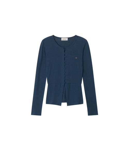 MAYVERU（メイバーユー）の「mea linen cardigan _ BLUE（カーディガン/ボレロ・レディース・その他・FREE）」の3枚目の写真