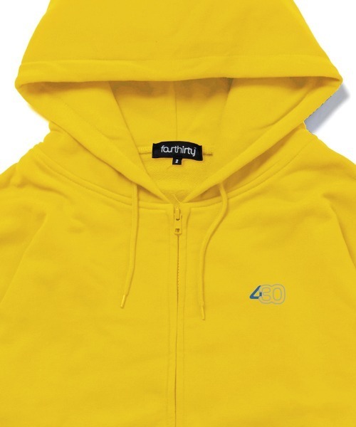 430（フォーサーティ）の「mpa4085- NF BIG LOVE FLOWER Z-U PARKA ジップパーカー(26-120)（パーカー・メンズ・グレー/ブラック/ホワイト/イエロー/ネイビー・1/0/3/2）」の7枚目の写真