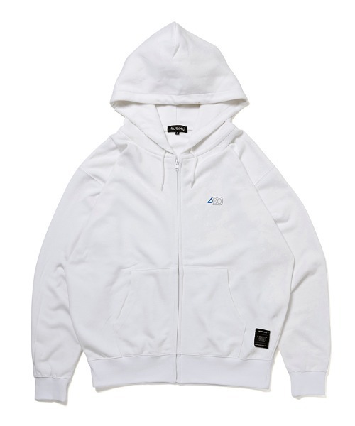 430（フォーサーティ）の「mpa4085- NF BIG LOVE FLOWER Z-U PARKA ジップパーカー(26-120)（パーカー・メンズ・グレー/ブラック/ホワイト/イエロー/ネイビー・1/0/3/2）」の11枚目の写真