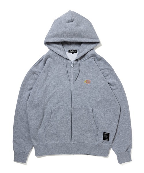 430（フォーサーティ）の「mpa4085- NF BIG LOVE FLOWER Z-U PARKA ジップパーカー(26-120)（パーカー・メンズ・グレー/ブラック/ホワイト/イエロー/ネイビー・1/0/3/2）」の12枚目の写真