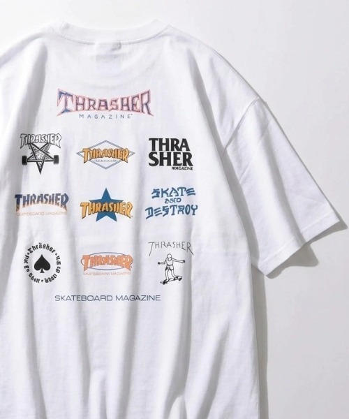 THRASHER(スラッシャー)の「2026SS THRASHER/スラッシャー オーバーサイズ ワンポイント刺繍 バックプリント 半袖Tシャツ メンズ レディース(Tシャツ/カットソー・メンズ・ブラック系その他/ホワイト系その他3/ホワイト系その他/ブラック系その他2/ブラック系その他3/ホワイト系その他2・M/L)」の1枚目の写真