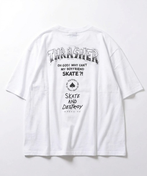 THRASHER(スラッシャー)の「2026SS THRASHER/スラッシャー オーバーサイズ ワンポイント刺繍 バックプリント 半袖Tシャツ メンズ レディース(Tシャツ/カットソー・メンズ・ブラック系その他/ホワイト系その他3/ホワイト系その他/ブラック系その他2/ブラック系その他3/ホワイト系その他2・M/L)」の8枚目の写真