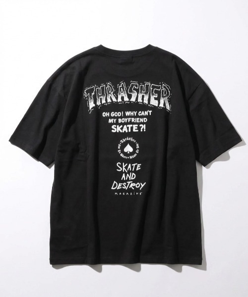 THRASHER(スラッシャー)の「2026SS THRASHER/スラッシャー オーバーサイズ ワンポイント刺繍 バックプリント 半袖Tシャツ メンズ レディース(Tシャツ/カットソー・メンズ・ブラック系その他/ホワイト系その他3/ホワイト系その他/ブラック系その他2/ブラック系その他3/ホワイト系その他2・M/L)」の10枚目の写真