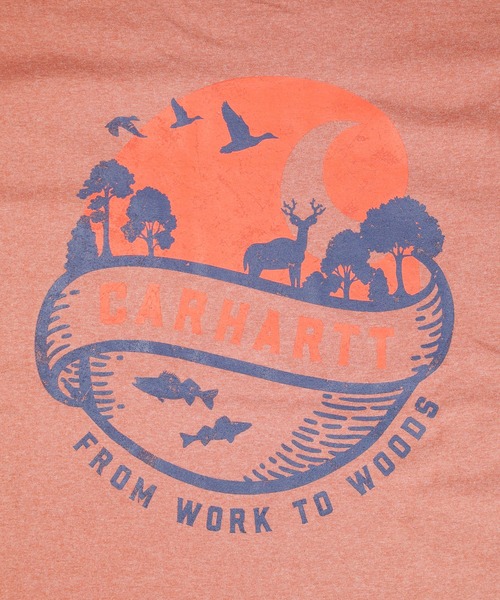 Carhartt(カーハート)の「【T18】【Carhartt/カーハート】S/S POCKET WOODS GRAPHIC TEE(Tシャツ/カットソー・メンズ・オレンジ・MEDIUM/LARGE)」の9枚目の写真